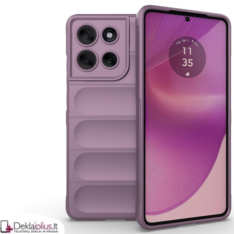 Magic Shield guminis dėklas - violetinis (Motorola Moto G86 5G) Magic Shield guminis dėklas - violetinis (Motorola Moto G86 5G)